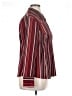 East5th Stripes Burgundy Long Sleeve Blouse Size XL - photo 4