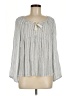 Old Navy 100% Rayon Gray 3/4 Sleeve Blouse Size M - photo 1