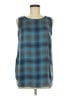 Halogen 100% Polyester Teal Sleeveless Blouse Size M - photo 1