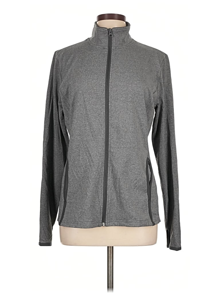 Pre-owned Sport-tek Track Jacket In Gray