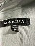 Marina 100% Nylon Metallic Silver Cocktail Dress Size 4 - photo 7