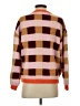 FRNCH Checkered-gingham Orange Pullover Sweater Size S - photo 2