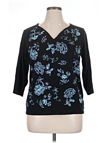 Karen Scott 3/4 Sleeve Blouse (view 1)