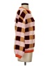 FRNCH Checkered-gingham Orange Pullover Sweater Size S - photo 4