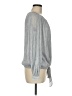 MSK Silver Long Sleeve Blouse Size M - photo 4