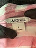 Monki 100% Cotton Stripes Pink Long Sleeve Button-Down Shirt Size S - photo 7