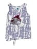 Extremely Me Silver Sleeveless Blouse Size 10 - 12 - photo 1