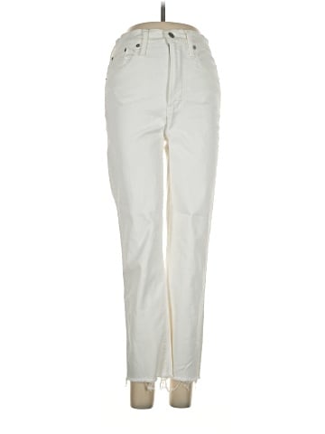 Madewell The Perfect Vintage Jean in Tile White: Raw-Hem Edition (view 1)