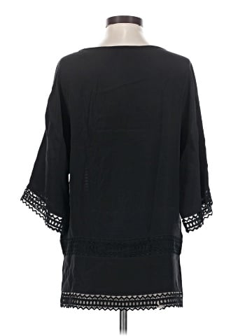 St. John 3/4 Sleeve Silk Top (view 2)