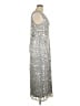 Mac Duggal Metallic Silver Cocktail Dress Size 14 - photo 4