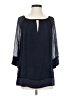 St. John 100% Silk Blue 3/4 Sleeve Silk Top Size P (petite) - photo 1