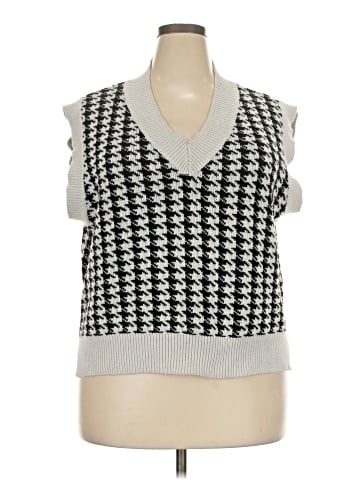 Shein Curve Sweater Vest (view 1)