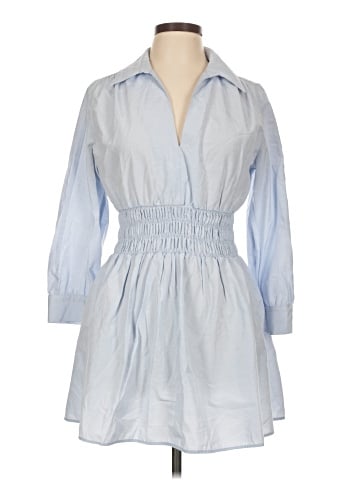 Zara 3/4 Sleeve Button-Down Shirt (view 1)