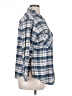 Sanctuary 100% Cotton Plaid Blue Long Sleeve Button-Down Shirt Size 1X - photo 4