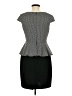 Connected Apparel Houndstooth Gray Casual Dress Size 8 - photo 2