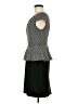 Connected Apparel Houndstooth Gray Casual Dress Size 8 - photo 5