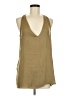 Silence and Noise 100% Polyester Tan Sleeveless Blouse Size M - photo 1