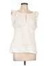 BCBGMAXAZRIA Ivory Sleeveless Blouse Size L - photo 1