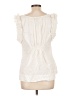 BCBGMAXAZRIA Ivory Sleeveless Blouse Size L - photo 2