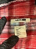 Levi's 100% Cotton Plaid Red Long Sleeve Button-Down Shirt Size S - photo 7