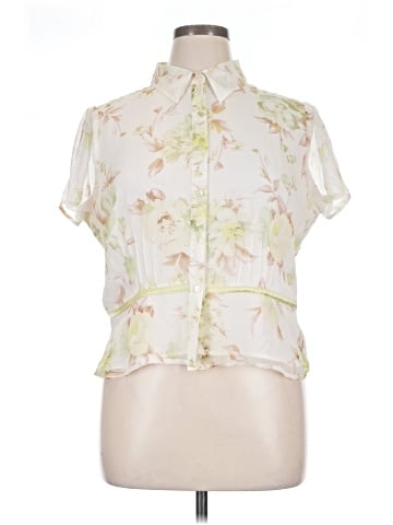 Worthington Short Sleeve Blouse (view 1)