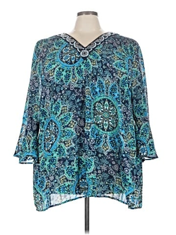 Catherines 3/4 Sleeve Blouse (view 1)