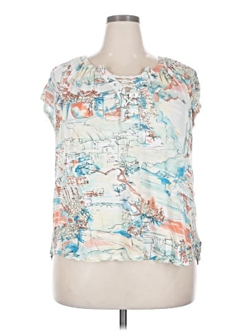 Chaps Short Sleeve Blouse (view 1)