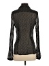 Esprit 100% Polyester Metallic Black Long Sleeve Blouse Size S - photo 2