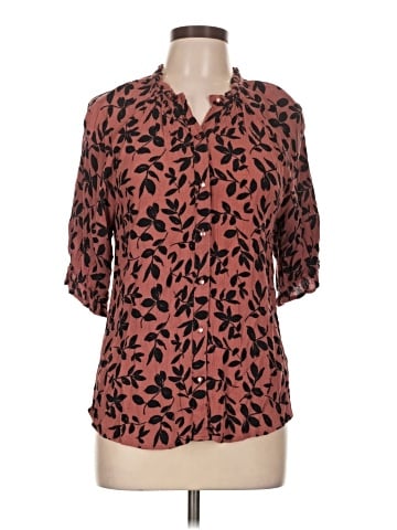 Bobeau 3/4 Sleeve Blouse (view 1)
