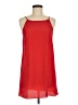 AZ3 inc. 100% Polyester Solid Red Casual Dress Size M (estimated) - photo 1