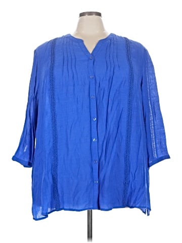 Catherines 3/4 Sleeve Blouse (view 1)