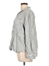 Gap Body Stripes Green Silver Long Sleeve Button-Down Shirt Size L - photo 5