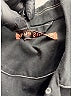 Acne Black Contrast Stitch Oversized Jacket Size M - photo 9