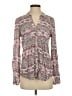 Maeve 100% Rayon Tweed Pink Long Sleeve Blouse Size XS - photo 1