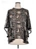 Simply Emma 100% Polyester Paisley Gray 3/4 Sleeve Blouse Size 1X - photo 1