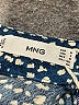 MNG 100% Viscose Polka Dots Blue Long Sleeve Blouse Size 6 - photo 7