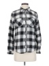Maurices Plaid Gray Long Sleeve Button-Down Shirt Size S - photo 1