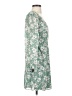 Lush 100% Polyester Floral Green Casual Dress Size S - photo 4