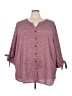 Catherines 100% Polyester Pink 3/4 Sleeve Blouse Size 4X - photo 1