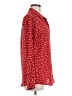 Zoe & Sam Polka Dots Red Long Sleeve Blouse Size M - photo 4