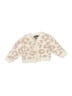DKNY 100% Polyester Animal Print Ivory Cardigan 9-12 MO / 12 MO - photo 1