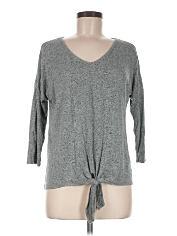 Green Envelope 3/4 Sleeve Top (view 1)