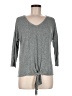 Green Envelope Gray 3/4 Sleeve Top Size M - photo 1