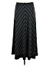 Coldwater Creek Stripes Black Casual Skirt Size M (petite) - photo 2