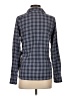 L.L.Bean 100% Nylon Plaid Blue Long Sleeve Button-Down Shirt Size XS - photo 2