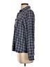 L.L.Bean 100% Nylon Plaid Blue Long Sleeve Button-Down Shirt Size XS - photo 5