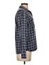 L.L.Bean 100% Nylon Plaid Blue Long Sleeve Button-Down Shirt Size XS - photo 4