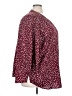 Catherines 100% Polyester Polka Dots Burgundy 3/4 Sleeve Blouse Size 3X - photo 4