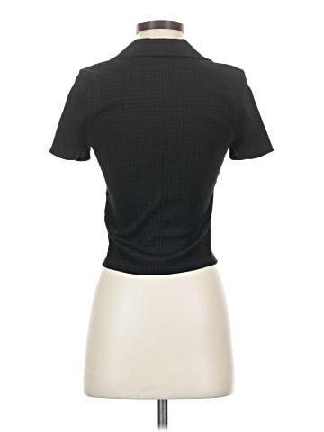 Madewell Crinkled Y-Neck Button-Down Shirt (view 2)