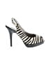 Steve Madden Stripes Black Heels Size 8 1/2 - photo 1